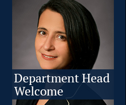 Welcome from Department Head
