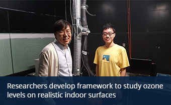 Researchers develop framework to study ozone levels on realistic indoor surfaces
