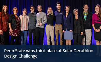Penn State wins third place at Solar Decathlon Design Challenge