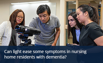 Can light ease some symptoms in nursing home residents with dementia?