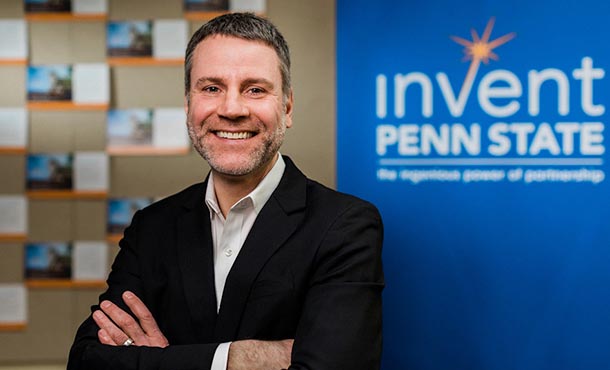 Kevin Houser standing at Invent Penn State